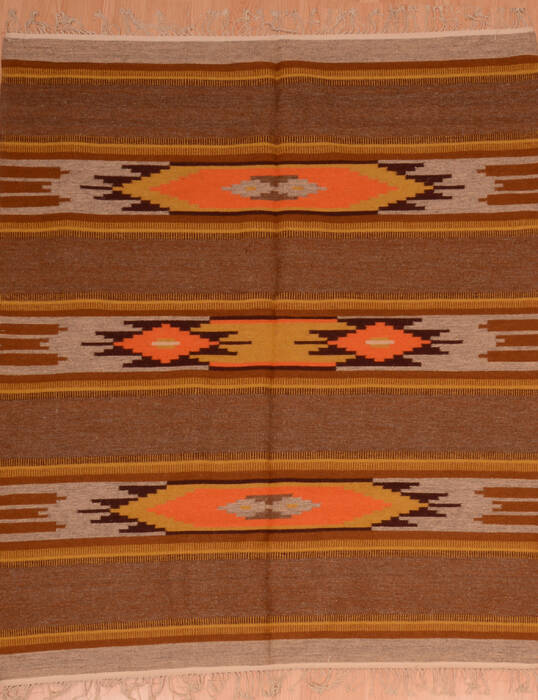 Kilim Brown Hand Knotted 54 X 611  Area Rug 100-110014 Image 0
