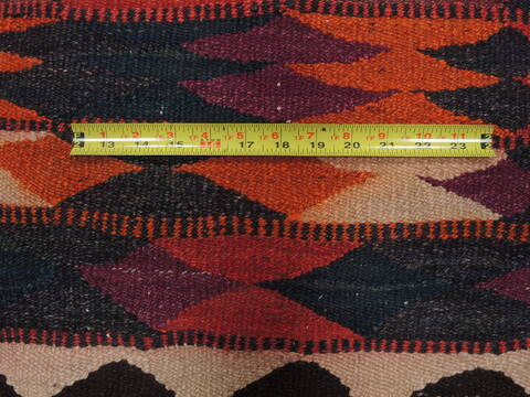 Kilim Red Runner Hand Knotted 410 X 101  Area Rug 100-110016 Image 7