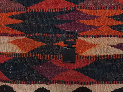 Kilim Red Runner Hand Knotted 410 X 101  Area Rug 100-110016 Image 8