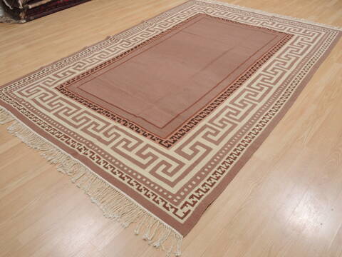 Kilim Beige Flat Woven 62 X 90  Area Rug 100-110020 Image 2
