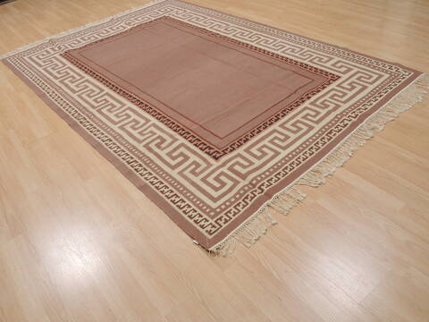 Kilim Beige Flat Woven 62 X 90  Area Rug 100-110020 Image 3