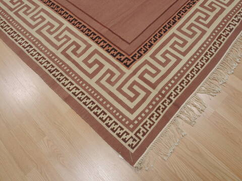 Kilim Beige Flat Woven 62 X 90  Area Rug 100-110020 Image 4