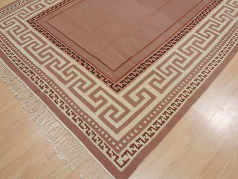 Kilim Beige Flat Woven 62 X 90  Area Rug 100-110020 Image 7