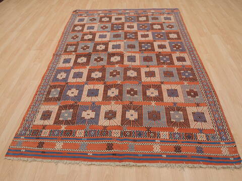 Kilim Brown Flat Woven 48 X 75  Area Rug 100-110030 Image 1