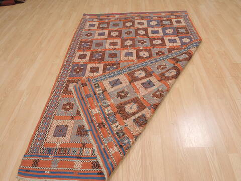 Kilim Brown Flat Woven 48 X 75  Area Rug 100-110030 Image 6