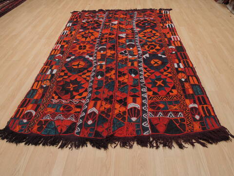 Kilim Red Hand Tufted 54 X 86  Area Rug 100-110032 Image 1