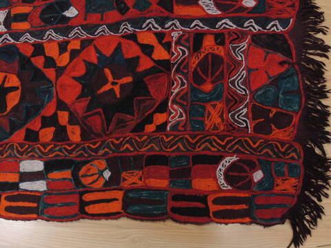 Kilim Red Hand Tufted 54 X 86  Area Rug 100-110032 Image 4