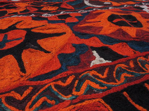 Kilim Red Hand Tufted 54 X 86  Area Rug 100-110032 Image 5