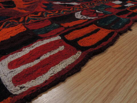 Kilim Red Hand Tufted 54 X 86  Area Rug 100-110032 Image 6