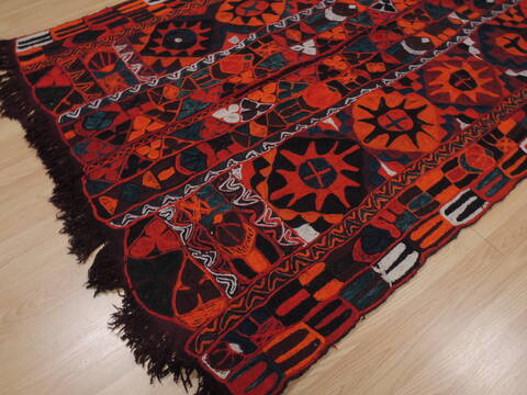 Kilim Red Hand Tufted 54 X 86  Area Rug 100-110032 Image 7