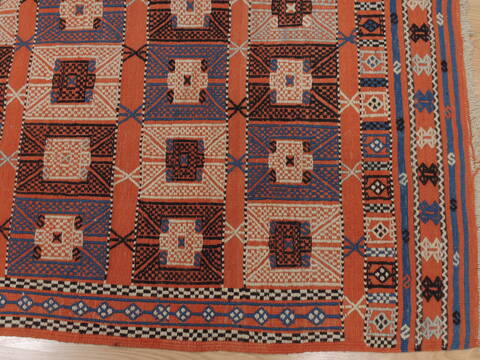 Kilim Red Hand Tufted 410 X 76  Area Rug 100-110034 Image 5