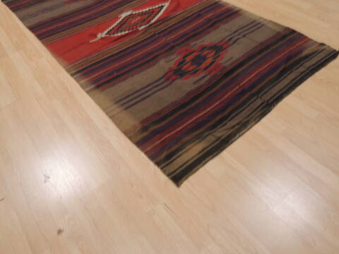 Kilim Brown Hand Tufted 46 X 88  Area Rug 100-110036 Image 3