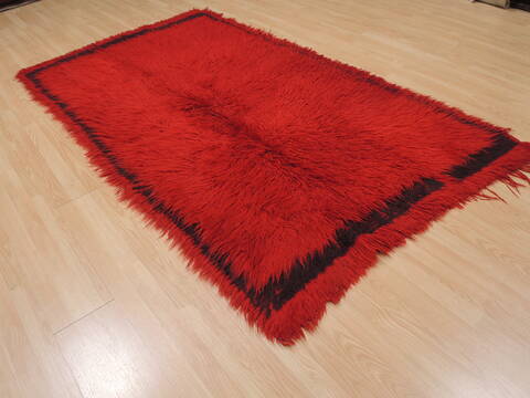 Gabbeh Red Flat Woven 45 X 80  Area Rug 100-110051 Image 3