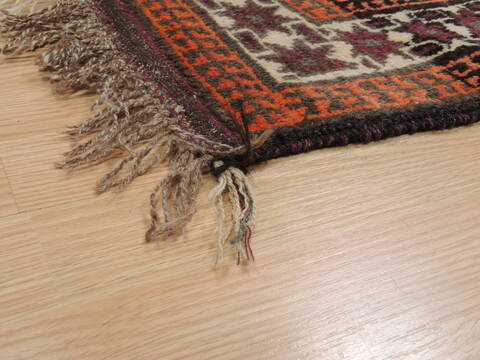 Baluch Purple Hand Knotted 35 X 52  Area Rug 100-110063 Image 3