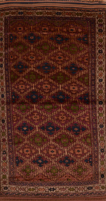 Baluch Purple Hand Knotted 41 X 74  Area Rug 100-110067 Image 0