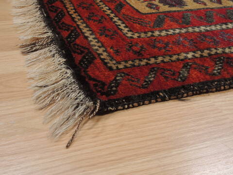 Baluch Beige Hand Knotted 311 X 74  Area Rug 100-110071 Image 5