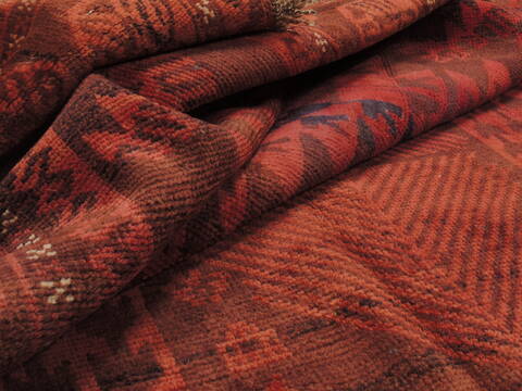 Baluch Orange Hand Knotted 410 X 92  Area Rug 100-110074 Image 10