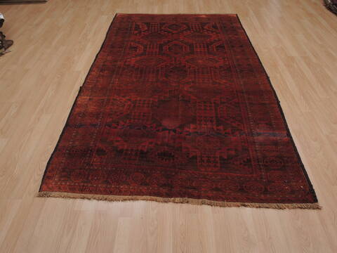 Baluch Orange Hand Knotted 410 X 92  Area Rug 100-110074 Image 2
