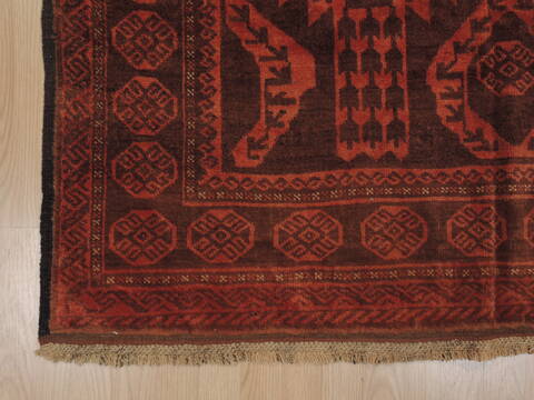 Baluch Orange Hand Knotted 410 X 92  Area Rug 100-110074 Image 6