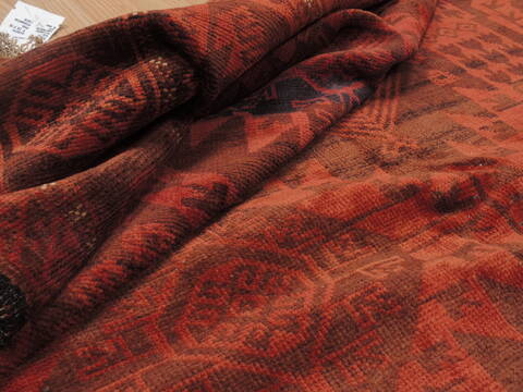 Baluch Orange Hand Knotted 410 X 92  Area Rug 100-110074 Image 9