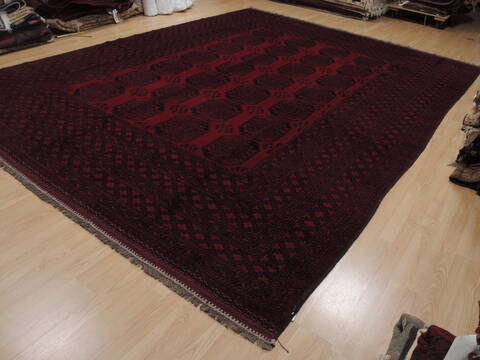 Khan Mohammadi Red Hand Knotted 97 X 129  Area Rug 100-110076 Image 2