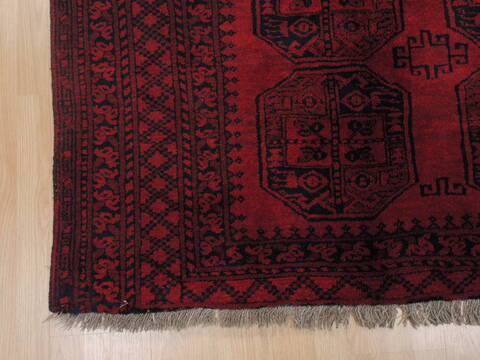 Khan Mohammadi Red Hand Knotted 54 X 81  Area Rug 100-110078 Image 4