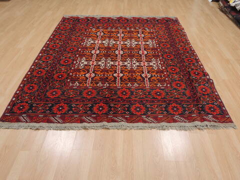 Khan Mohammadi Multicolor Hand Knotted 58 X 81  Area Rug 100-110079 Image 2