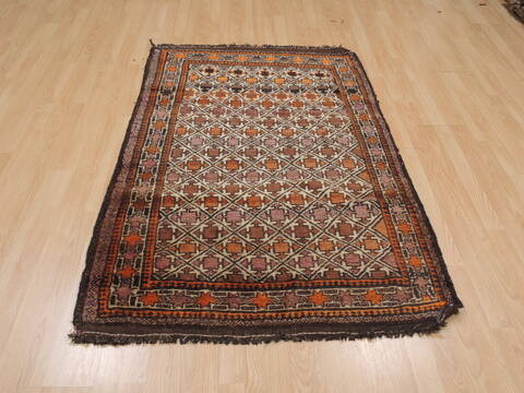 Khan Mohammadi Multicolor Hand Knotted 37 X 64  Area Rug 100-110083 Image 2