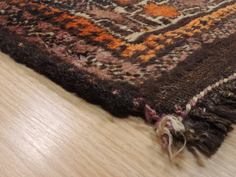 Khan Mohammadi Multicolor Hand Knotted 37 X 64  Area Rug 100-110083 Image 3