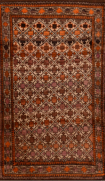 Khan Mohammadi Multicolor Hand Knotted 37 X 64  Area Rug 100-110083 Image 0