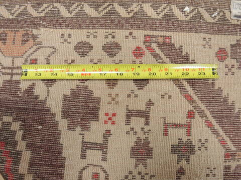 Baluch Beige Hand Knotted 35 X 60  Area Rug 100-110095 Image 8