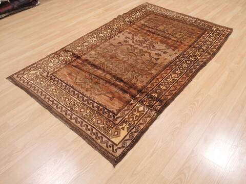 Baluch Brown Hand Knotted 311 X 69  Area Rug 100-110099 Image 2