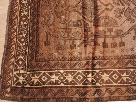 Baluch Brown Hand Knotted 311 X 69  Area Rug 100-110099 Image 5