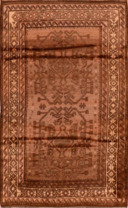 Baluch Brown Hand Knotted 311 X 69  Area Rug 100-110099 Image 0