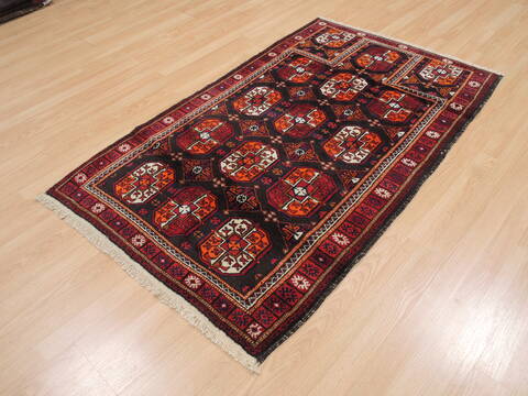 Baluch Brown Hand Knotted 37 X 59  Area Rug 100-110101 Image 2