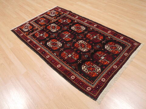 Baluch Brown Hand Knotted 37 X 59  Area Rug 100-110101 Image 3