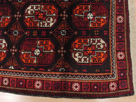 Baluch Brown Hand Knotted 37 X 59  Area Rug 100-110101 Image 4