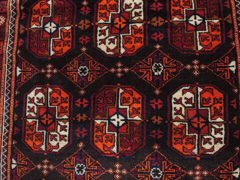 Baluch Brown Hand Knotted 37 X 59  Area Rug 100-110101 Image 5