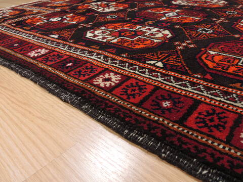 Baluch Brown Hand Knotted 37 X 59  Area Rug 100-110101 Image 6