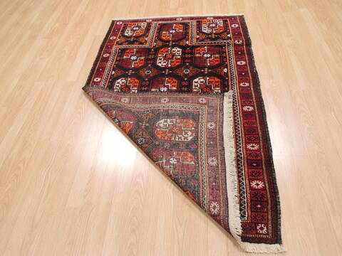 Baluch Brown Hand Knotted 37 X 59  Area Rug 100-110101 Image 7