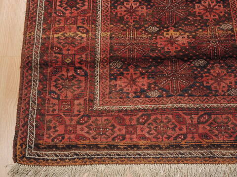Baluch Brown Hand Knotted 35 X 57  Area Rug 100-110107 Image 4