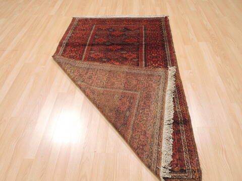 Baluch Brown Hand Knotted 35 X 57  Area Rug 100-110107 Image 8