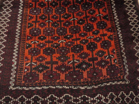 Khan Mohammadi Orange Hand Knotted 37 X 76  Area Rug 100-110110 Image 4