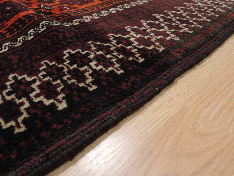 Khan Mohammadi Orange Hand Knotted 37 X 76  Area Rug 100-110110 Image 7