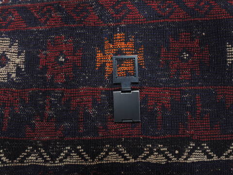 Khan Mohammadi Blue Hand Knotted 67 X 108  Area Rug 100-110111 Image 12