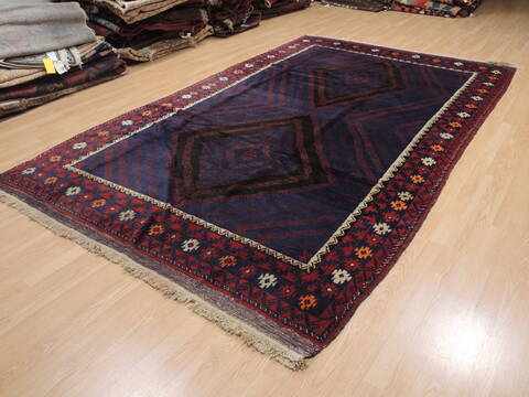 Khan Mohammadi Blue Hand Knotted 67 X 108  Area Rug 100-110111 Image 14