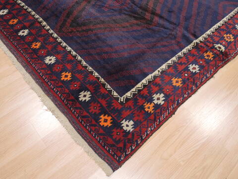 Khan Mohammadi Blue Hand Knotted 67 X 108  Area Rug 100-110111 Image 3