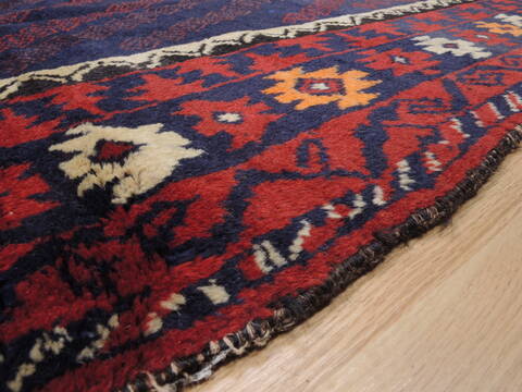 Khan Mohammadi Blue Hand Knotted 67 X 108  Area Rug 100-110111 Image 6