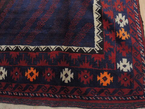 Khan Mohammadi Blue Hand Knotted 67 X 108  Area Rug 100-110111 Image 9