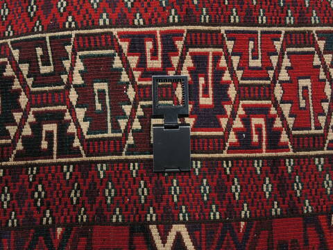 Turkman Red Hand Knotted 68 X 118  Area Rug 100-110112 Image 13